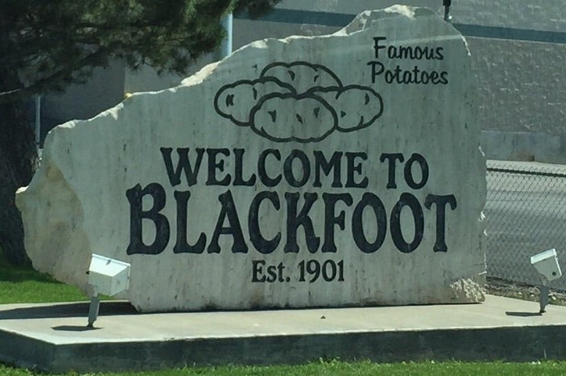 Blackfoot Rock Sign